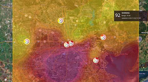 houston tx air quality by area